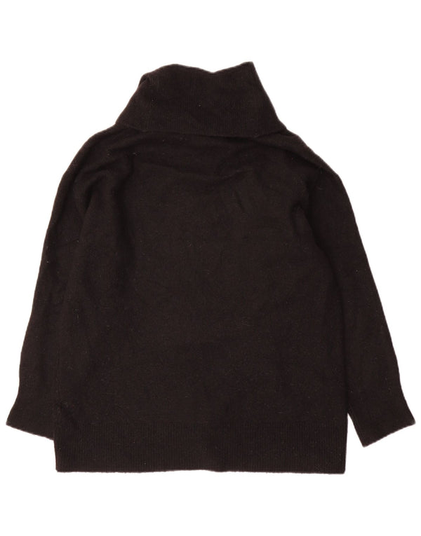 Massimo Dutti Damen-Pullover mit Rollkragen, übergroß, Gr. 10, Größe S, Schwarz