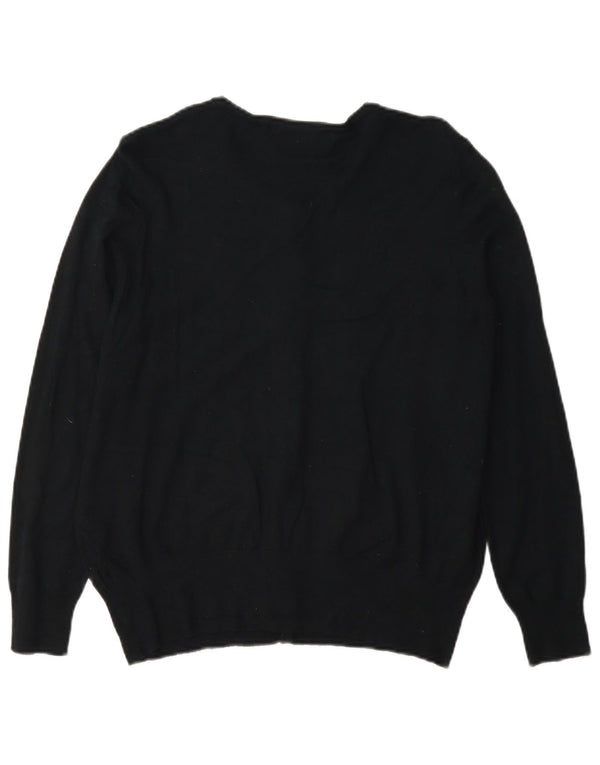 Marks & Spencer Damen-Cardigan-Pullover UK 16 Große schwarze Viskose