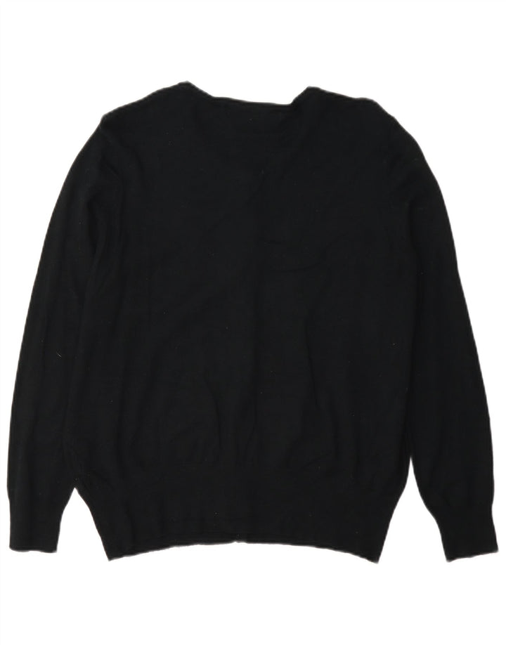 Marks & Spencer Damen-Cardigan-Pullover UK 16 Große schwarze Viskose