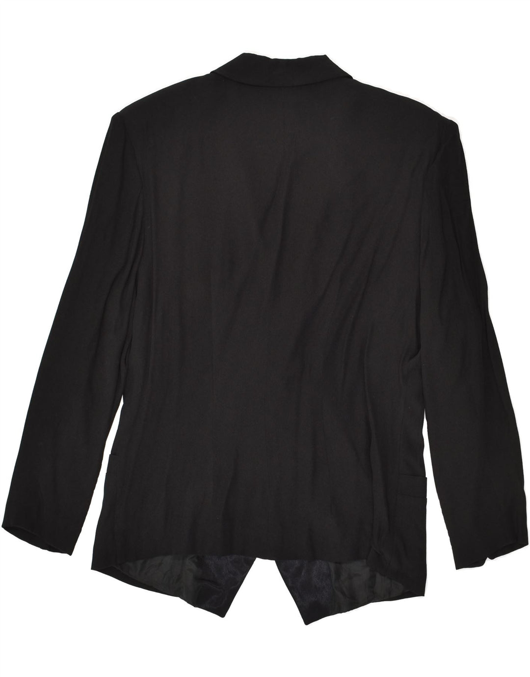 VINTAGE Womens Double Breasted Blazer Jacket EU 40 Medium Black Acetate | Vintage Vintage | Thrift | Second-Hand Vintage | Used Clothing | Messina Hembry 