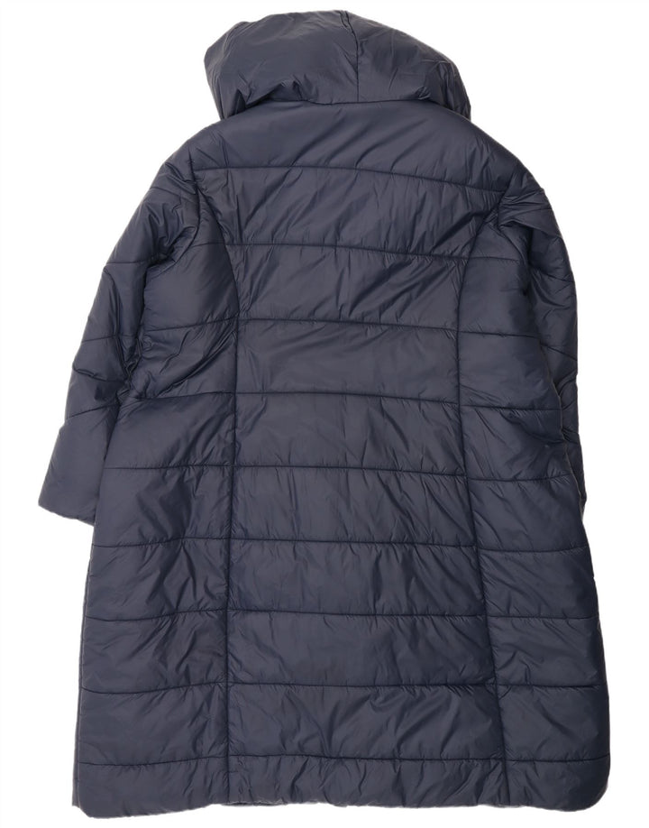 Monsoon Damen-Kapuzen-Übergröße, gepolsterter Mantel, UK 22 2XL, Marineblau, Polyester