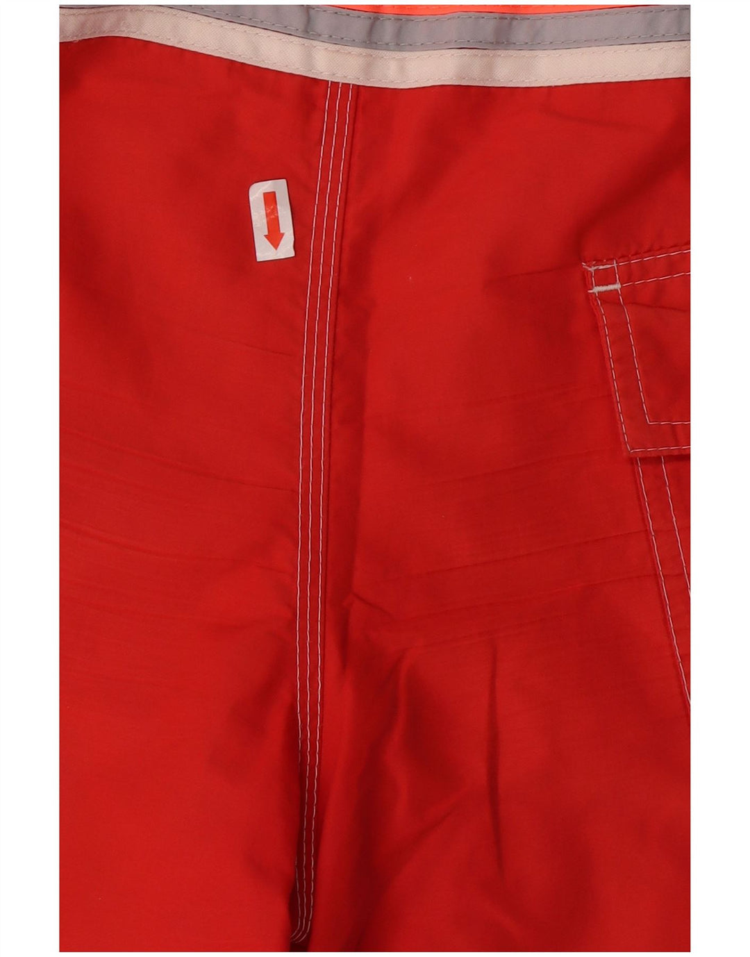 Sundek Herren-Badeshorts mit Grafik, groß, rotes Nylon