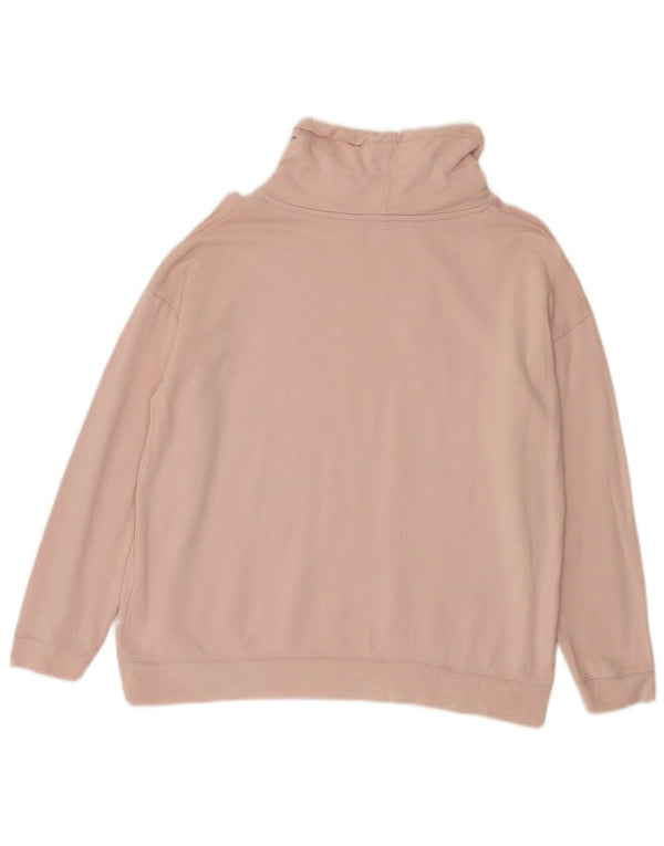 John Lewis Damen-Sweatshirt mit Rollkragen, Gr. 14, Größe L, Rosa, Baumwolle