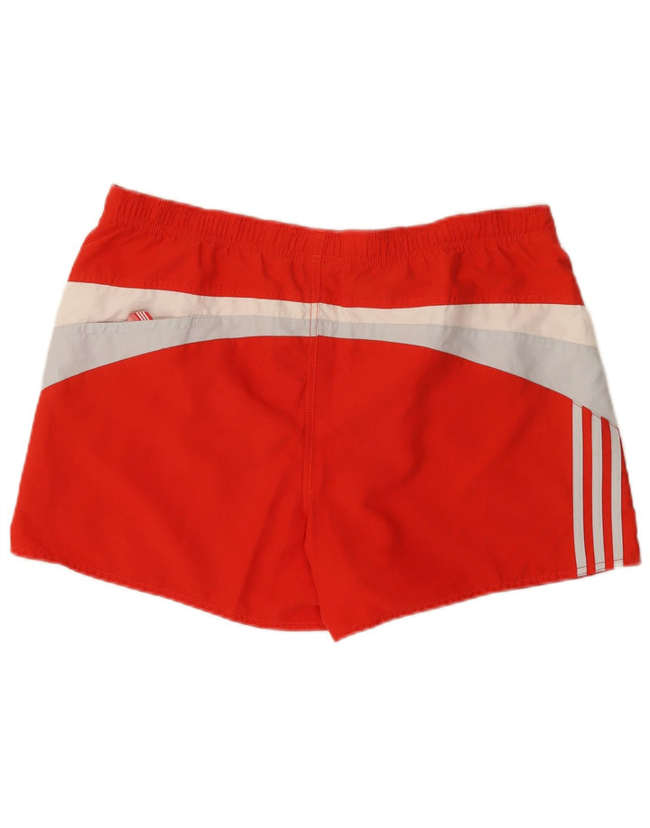 Adidas Herren-Sportshorts, groß, rot, Farbblock