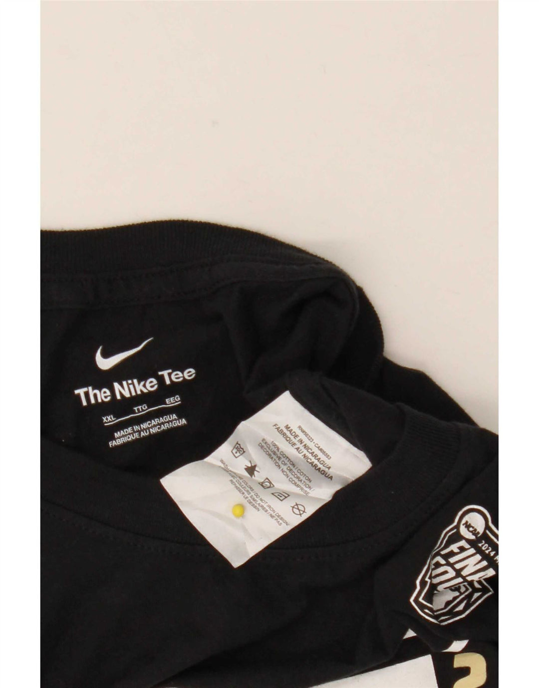 Nike Herren Grafik T-Shirt Top 2XL Schwarz Baumwolle