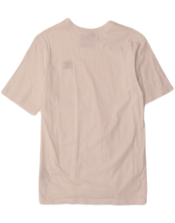 Adidas Herren T-Shirt Top Small Weiß Baumwolle