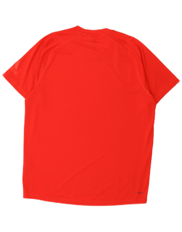 Adidas Herren Aeroready Grafik-T-Shirt, großes rotes Polyester