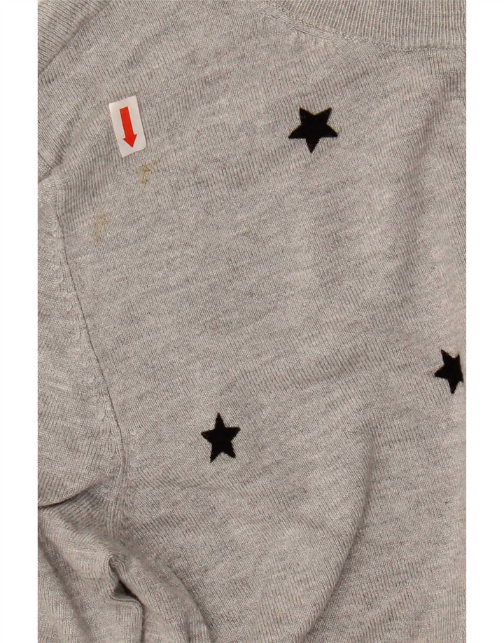Marks & Spencer Damen Crop Cardigan Pullover UK 10 Small Grau