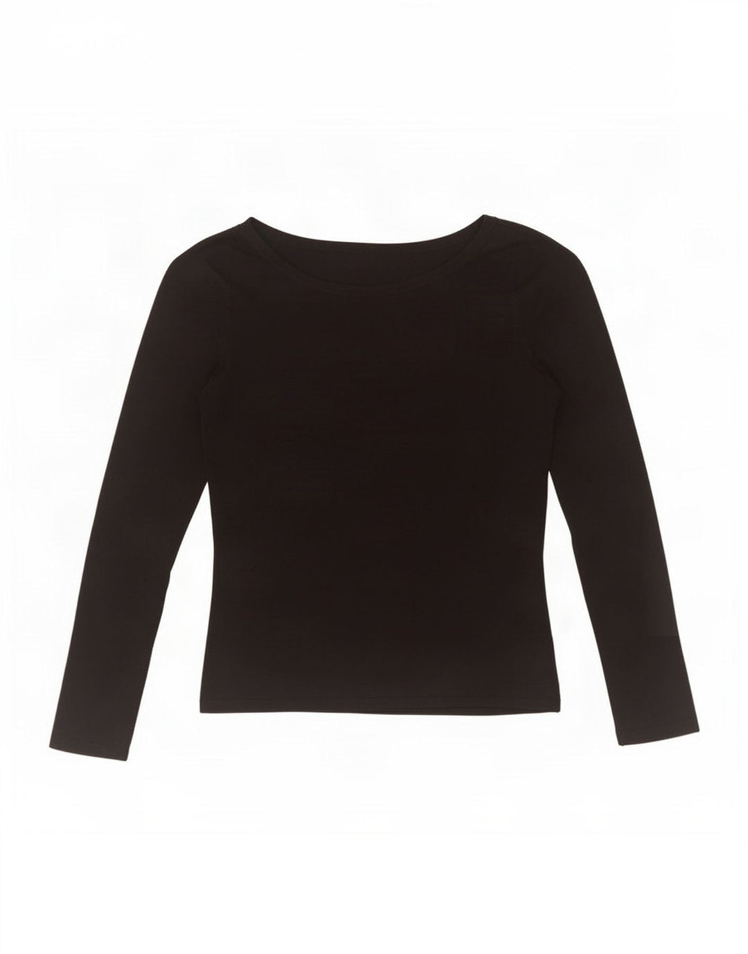 Zara Damen Crop Top Langarm UK 12 Medium Schwarz Rayon