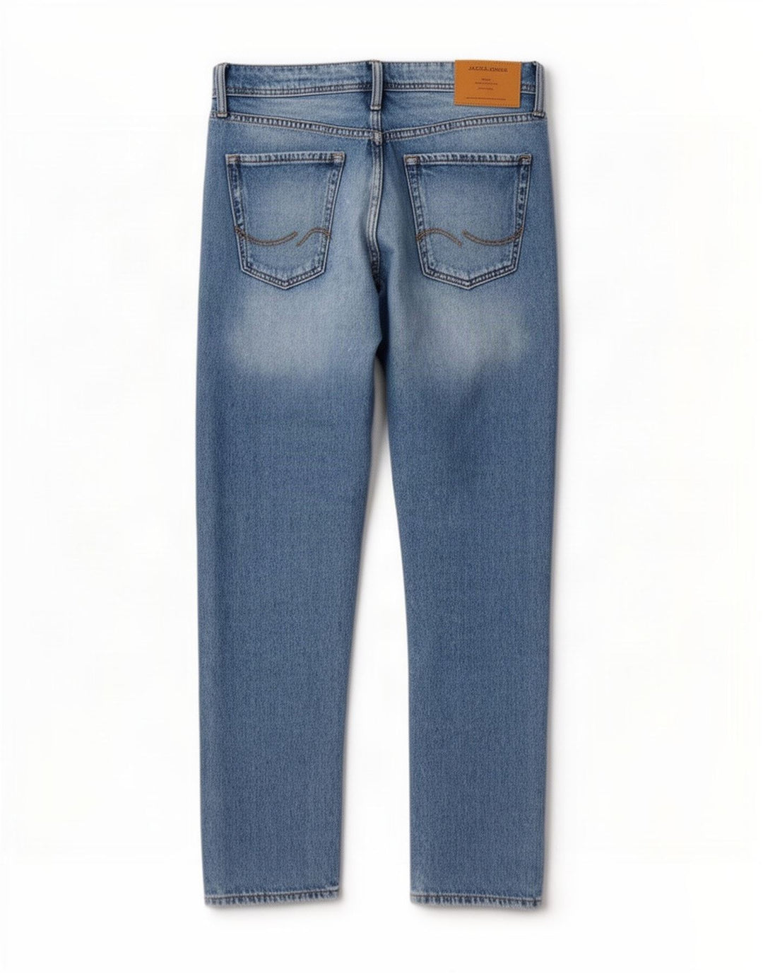 Jack & Jones Herren Chris Straight Jeans W30 L32 Blaue Baumwolle