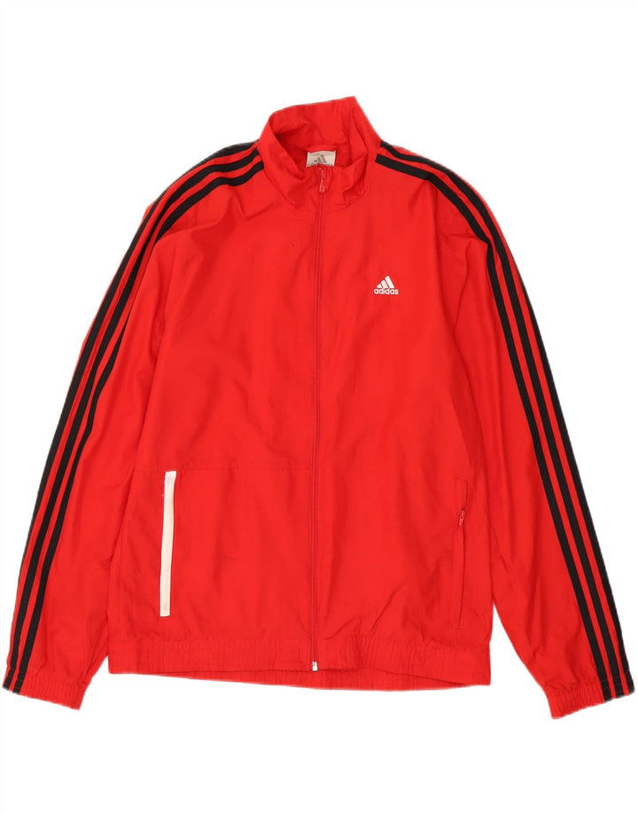Adidas Herren Grafik-Trainingsanzug-Top-Jacke, kleines rotes Polyester