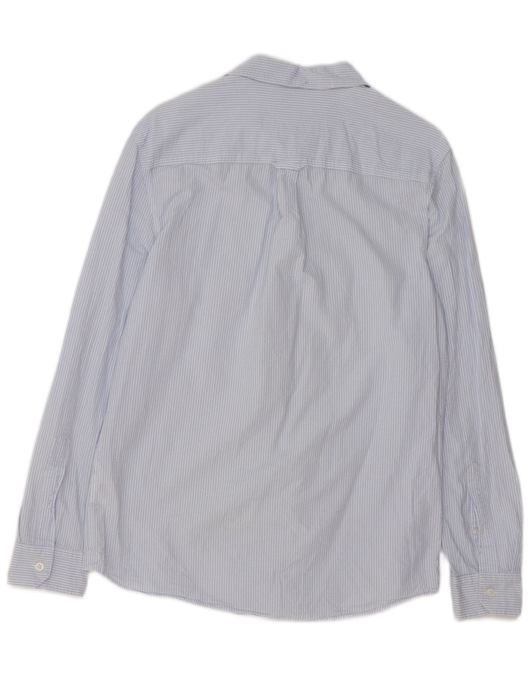 Jack Wills Herren-Hemd in klassischer Passform aus mittelblauer Nadelstreifen-Baumwolle