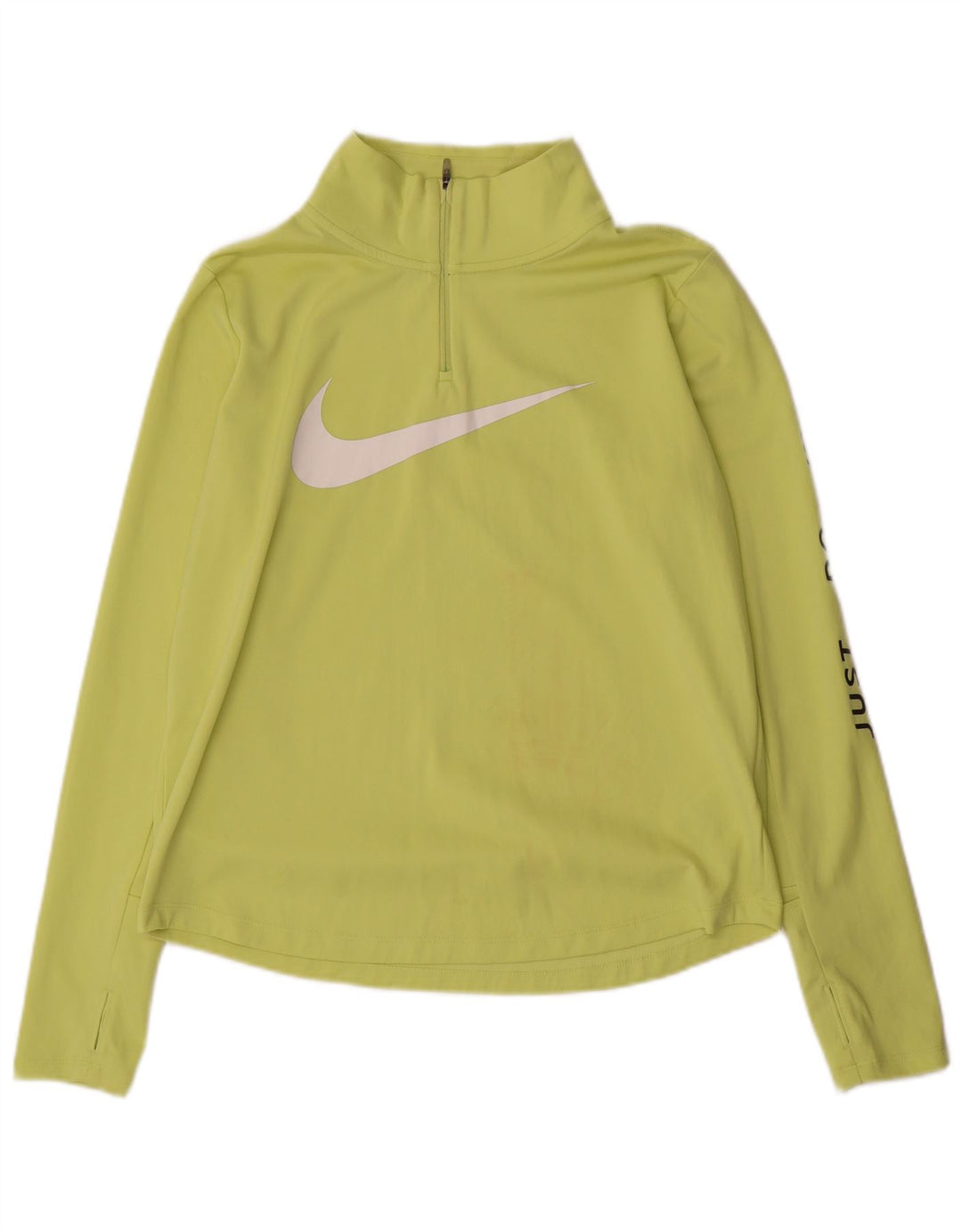 Nike Damen Dri Fit Graphic Pullover Trainingsanzug Top UK 14 Mittelgrün