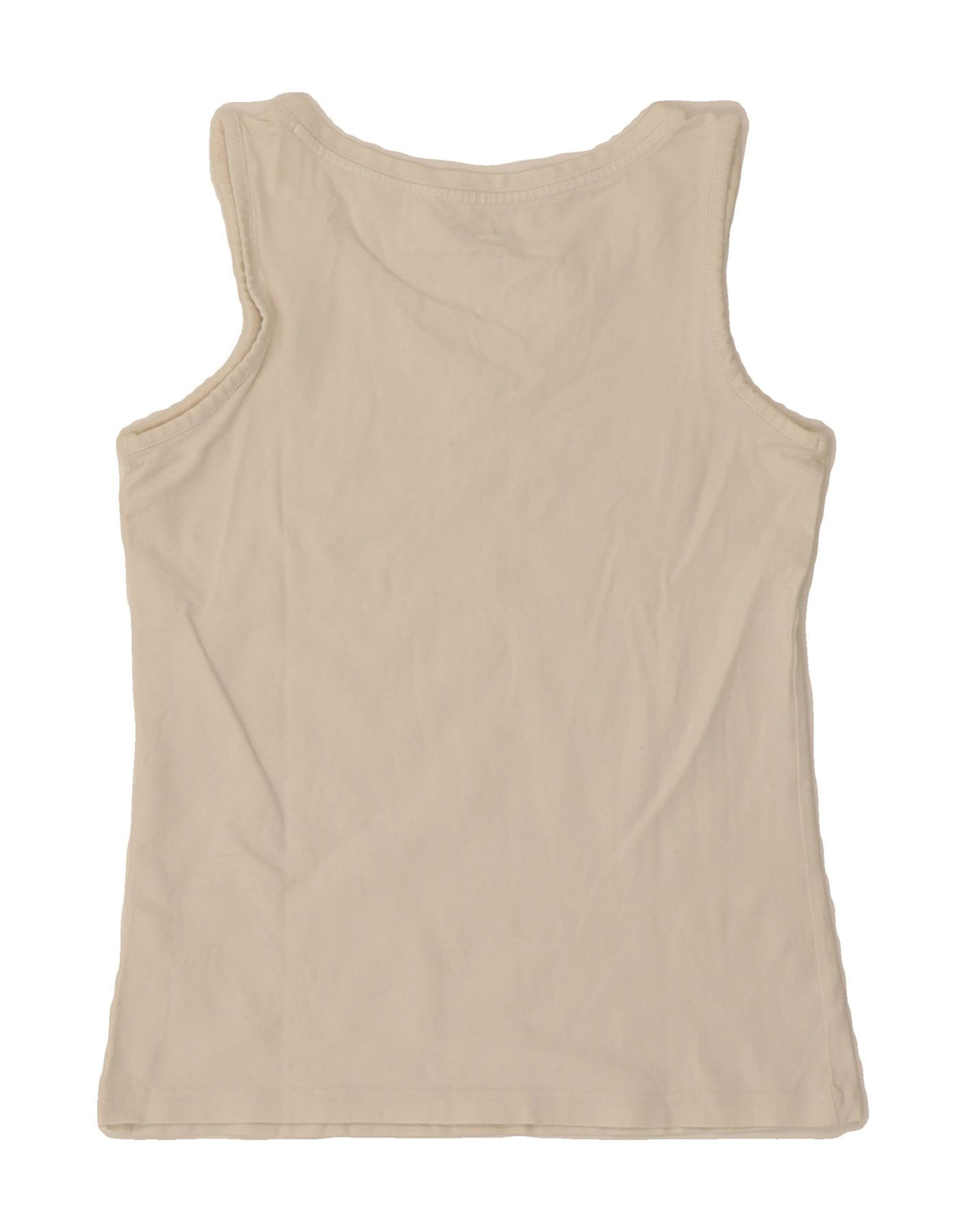 REEBOK Womens Graphic Vest Top UK 12 Medium White Cotton Vintage Reebok and Second-Hand Reebok from Messina Hembry 