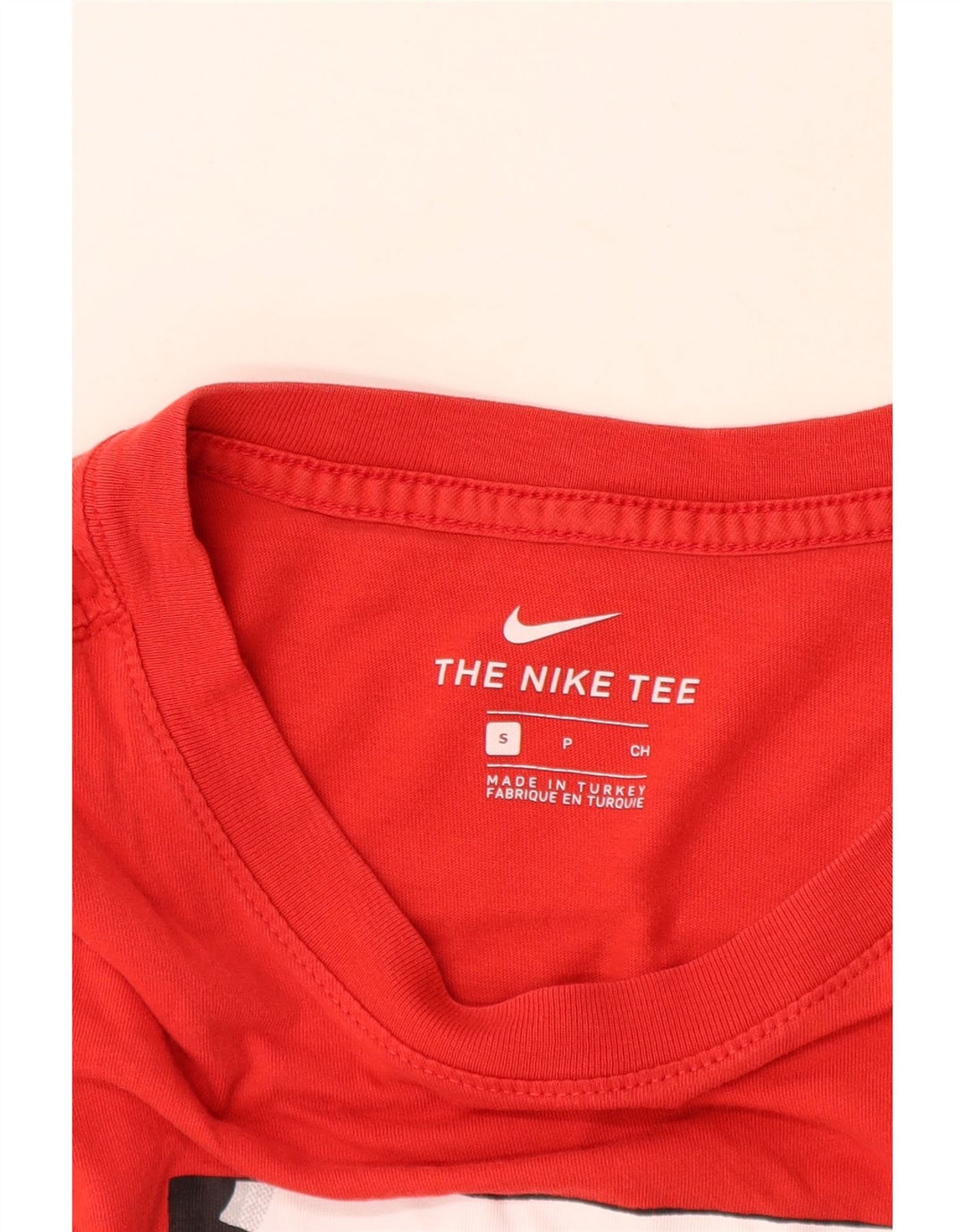 Nike Herren-T-Shirt mit Grafik, Größe S, rote Baumwolle