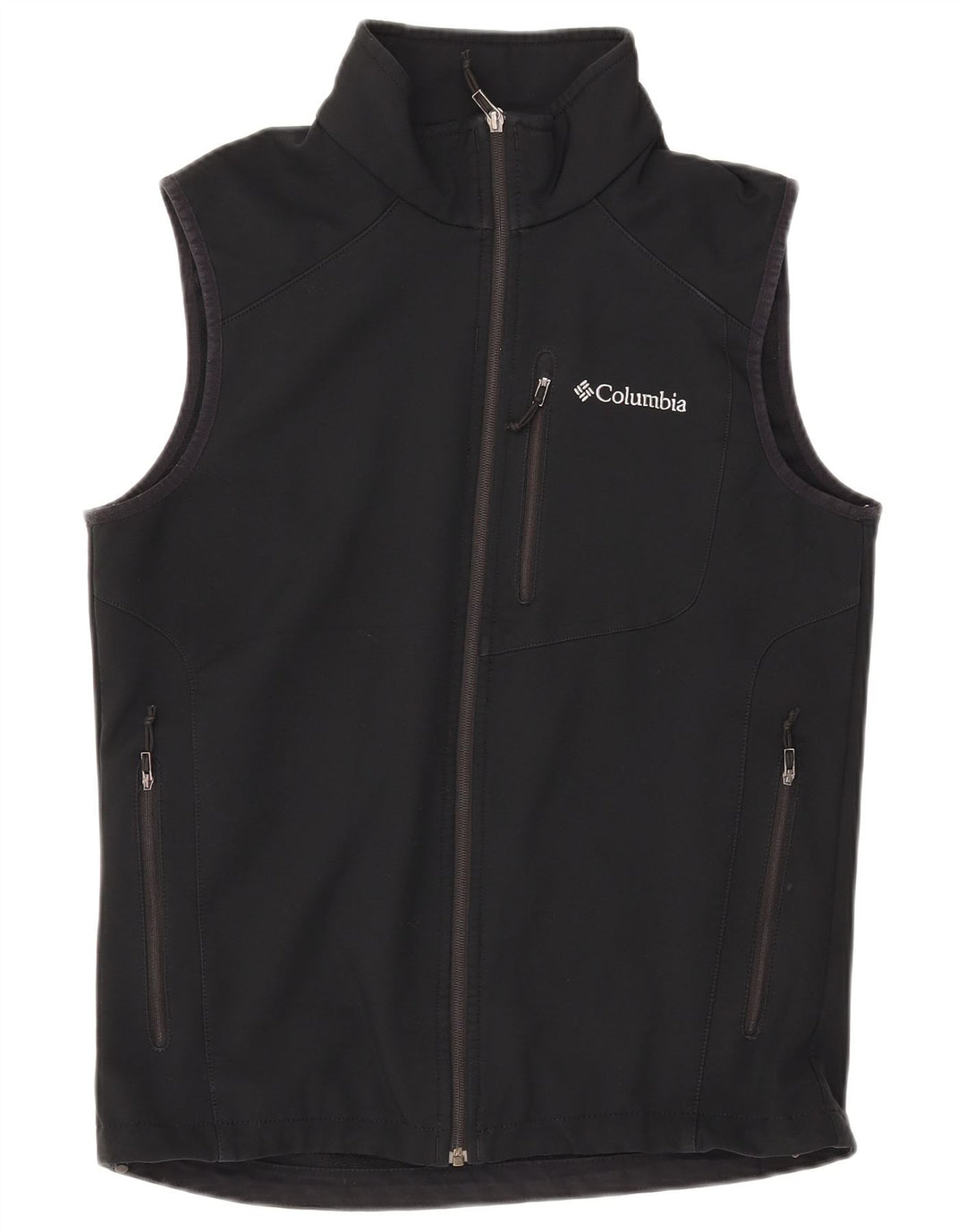 COLUMBIA Herren ärmellose Trainingsjacke aus mittelschwarzem Polyester