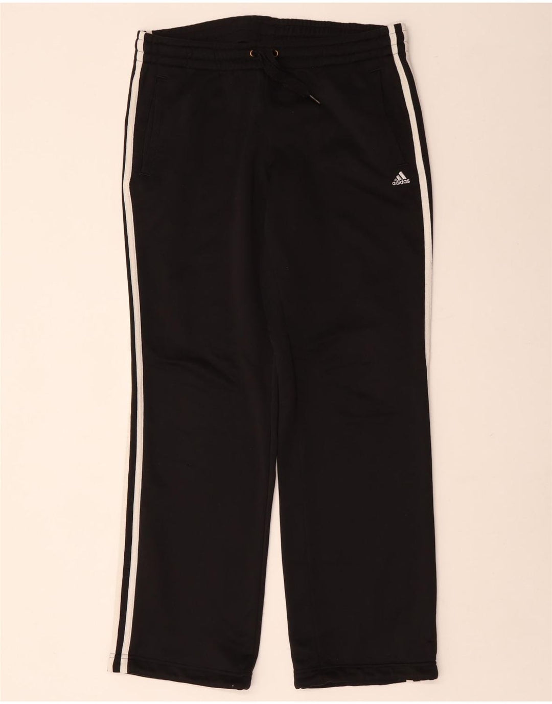 ADIDAS Damen Climalite Trainingshose UK 8/10 Small Schwarz Polyester