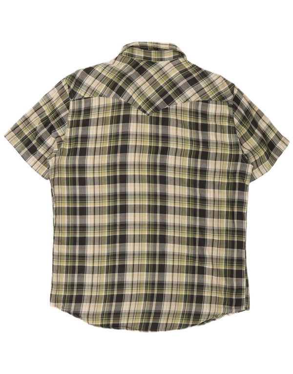Levi's Herren-Hemd, kurzärmelig, reguläre Passform, mittelgrün, kariert, Baumwolle