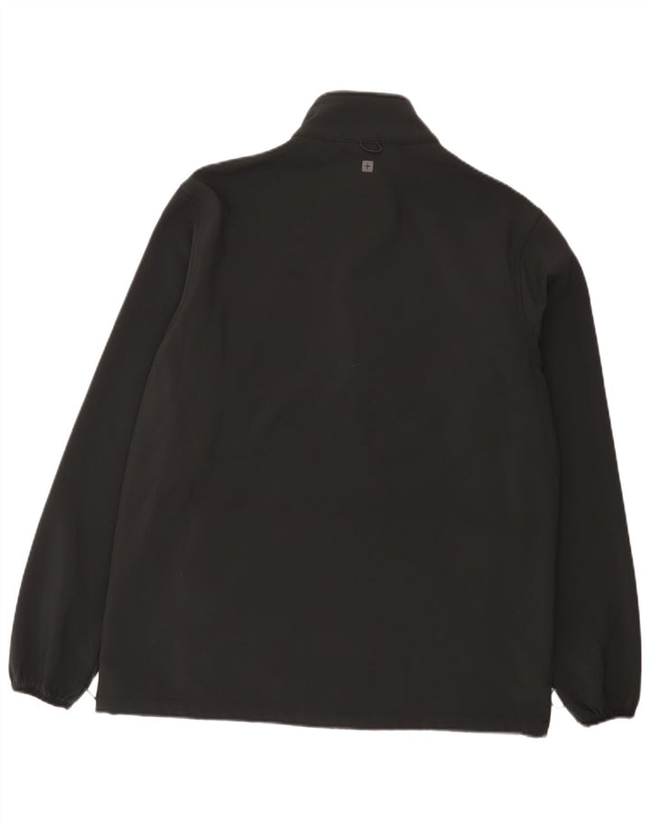 Mountain Warehouse Herren-Trainingsanzug-Oberteil, große Jacke aus schwarzem Polyester