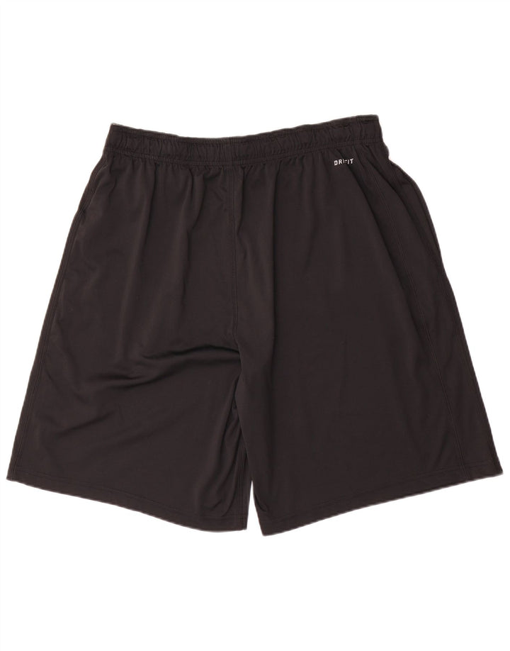 Nike Herren Dri Fit Sportshorts, groß, aus schwarzem Polyester