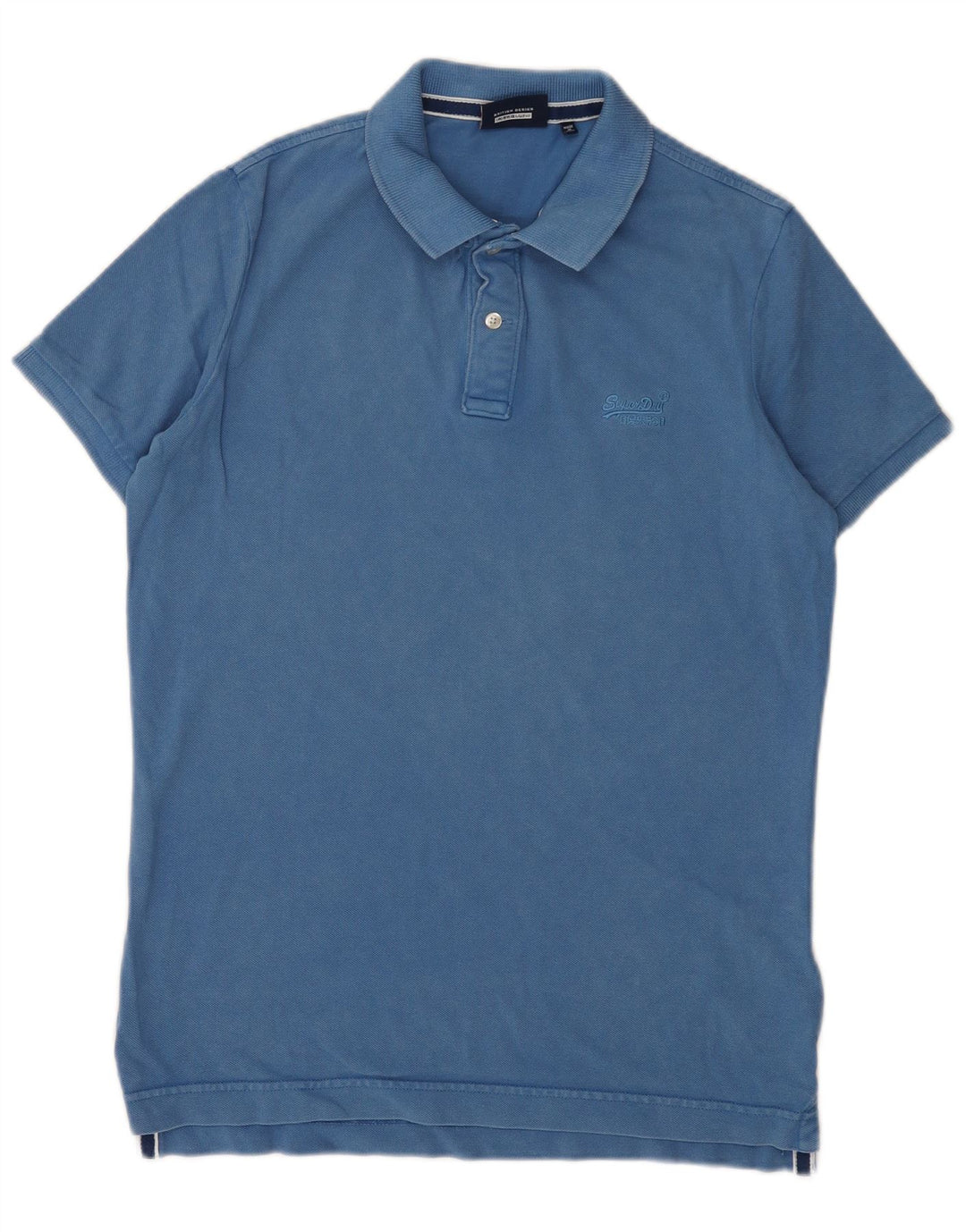 Superdry Herren-Poloshirt, große blaue Baumwolle