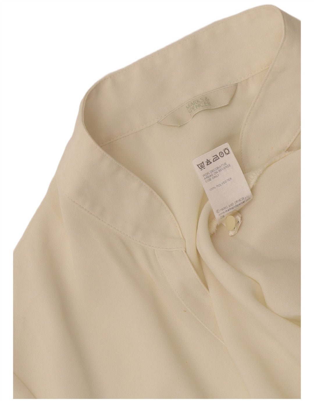 Marks & Spencer Damen-Blusenoberteil, UK-Größe 46, Größe L, gebrochenes Weiß, Blumenmuster, Polyester