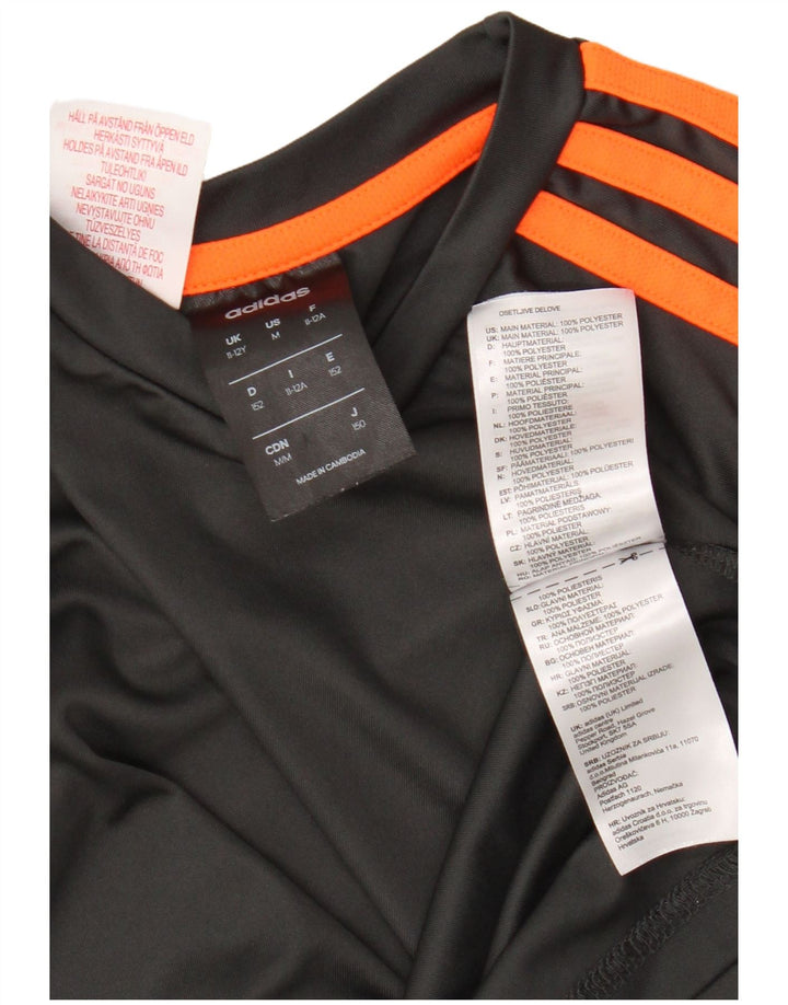 Adidas Jungen Climalite Graphic T-Shirt Top 11-12 Jahre Graues Polyester