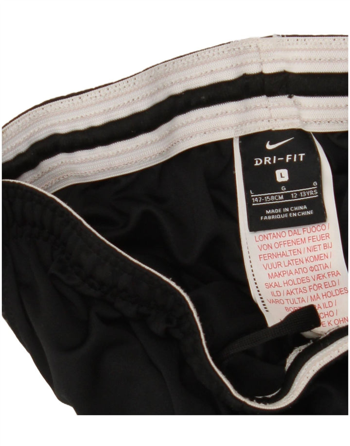 NIKE Dri Fit Sportshorts für Jungen, 12–13 Jahre, Größe L, Schwarz, Polyester