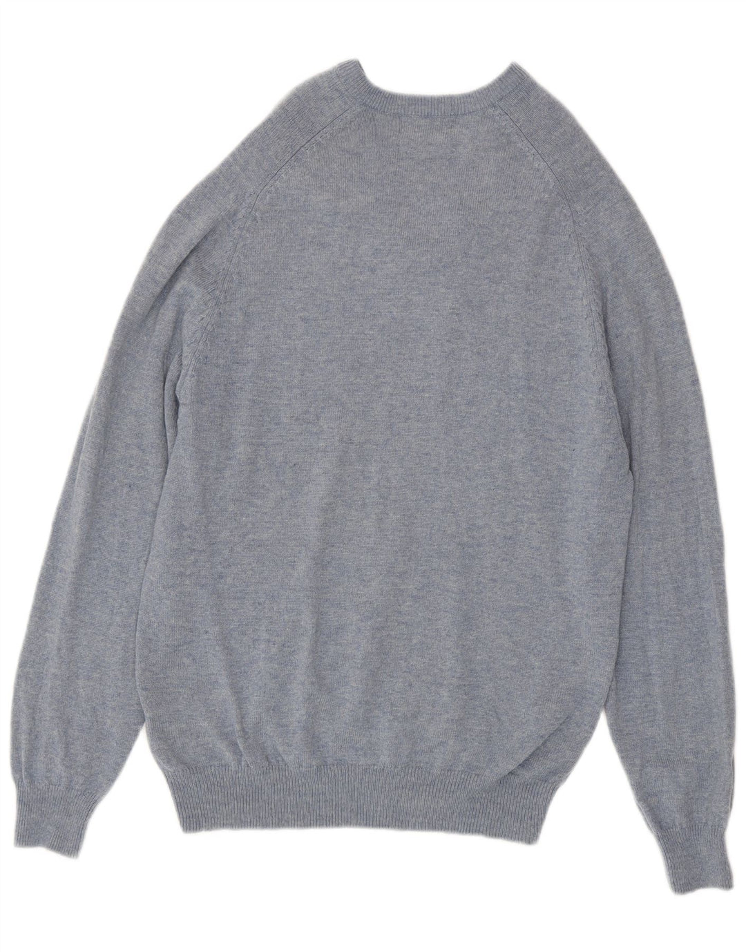 Marks & Spencer Herren Blue Harbour Pullover mit V-Ausschnitt Mittelblau