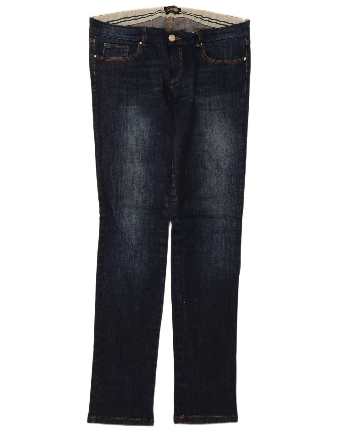 Massimo Dutti Damen Slim Jeans W30 L31 Marineblau