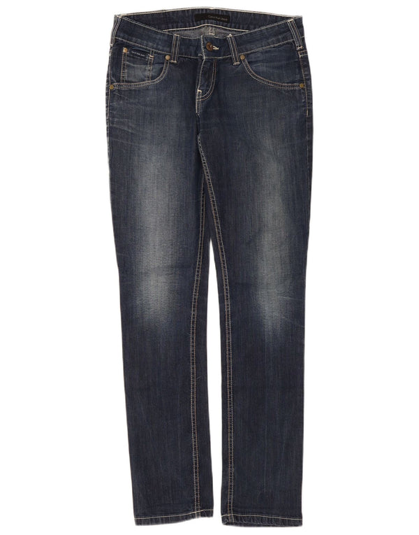 Calvin Klein Damen Slim Jeans W29 L32 Blaue Baumwolle