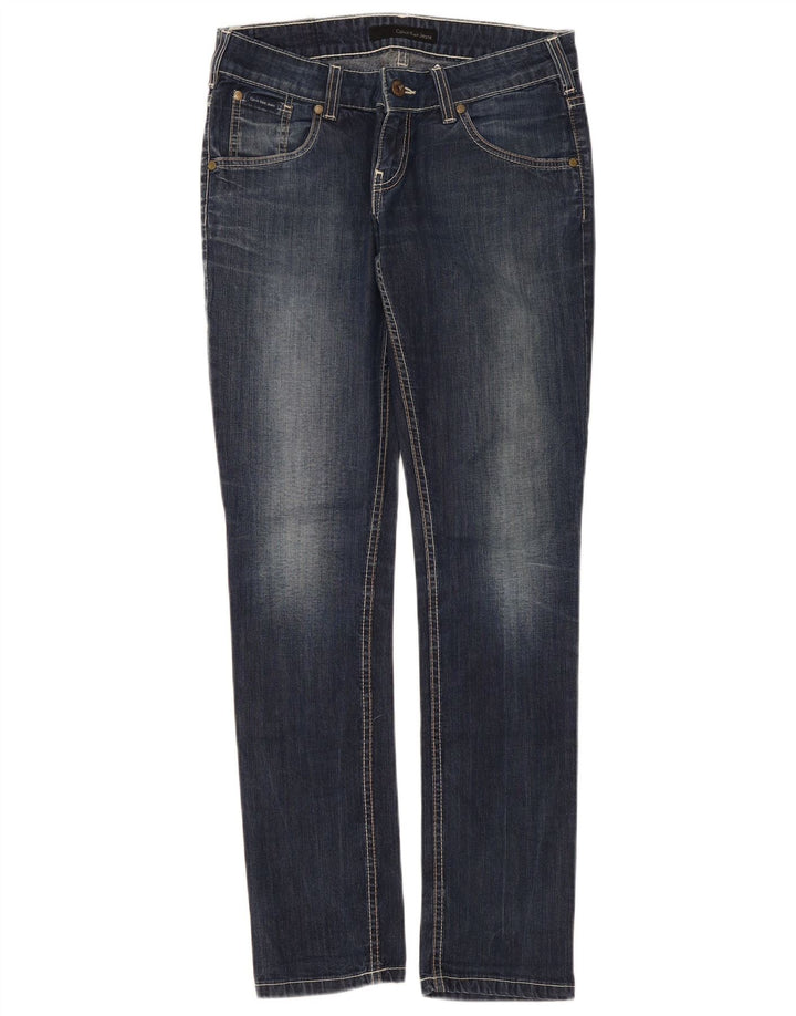 Calvin Klein Damen Slim Jeans W29 L32 Blaue Baumwolle