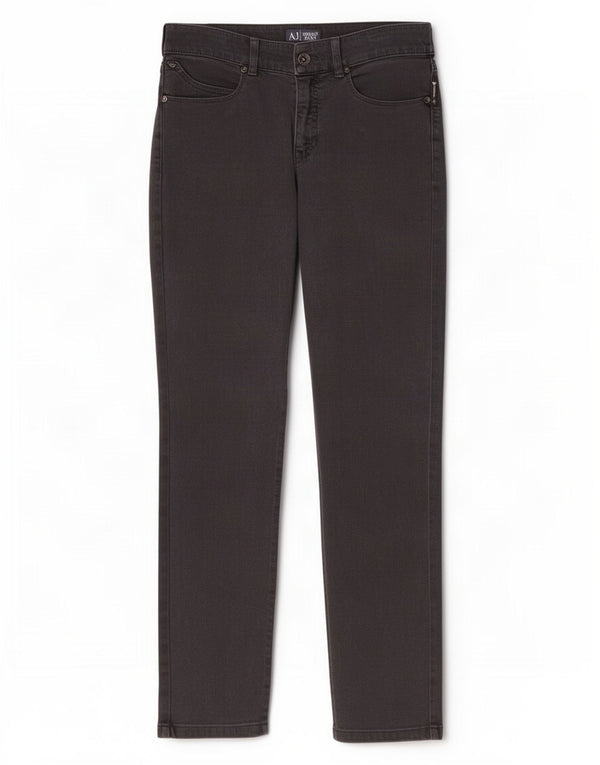Armani Damen Slim Jeans W27 L28 Graue Baumwolle