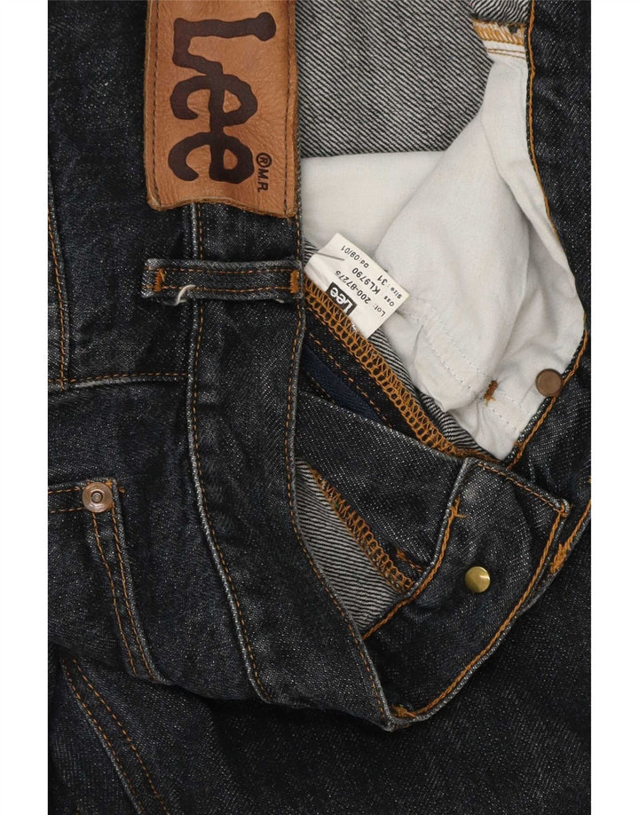 Lee Herren Straight Jeans W31 L32 Graue Baumwolle