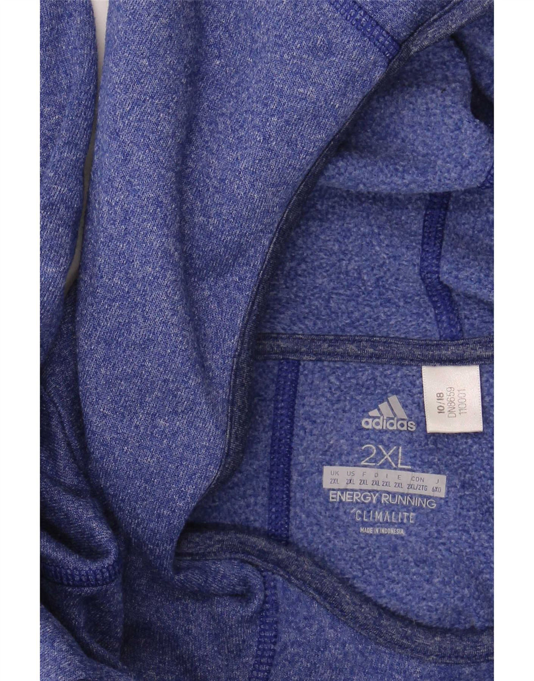 Adidas Herren Kapuzenoberteil Langarm 2XL Blau