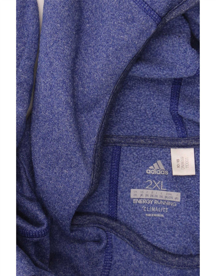 Adidas Herren Kapuzenoberteil Langarm 2XL Blau