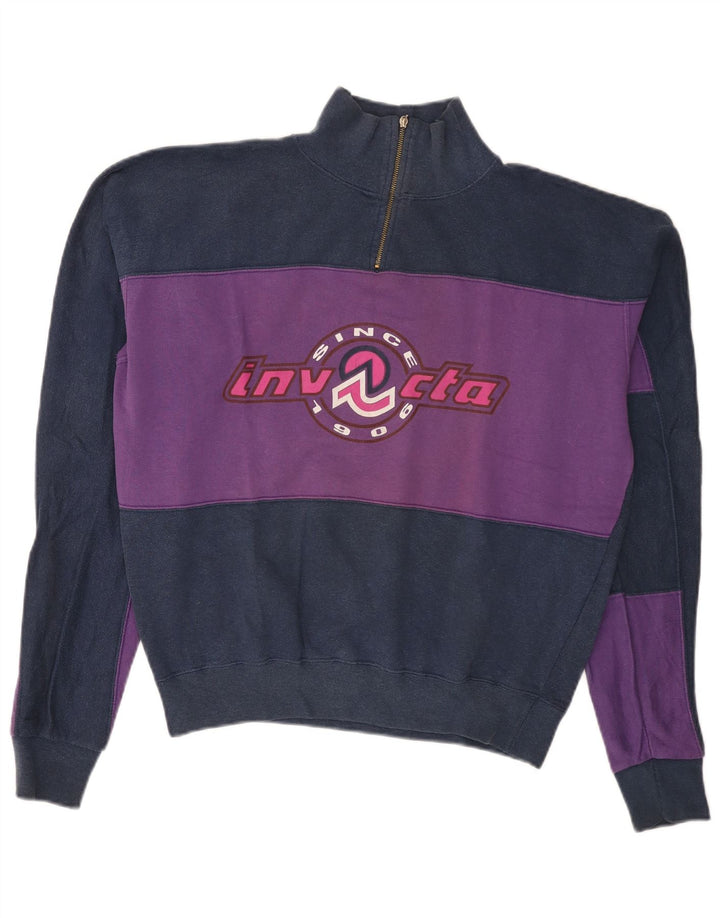 Invicta Herren-Sweatshirt mit Grafik, mittelgroß, Marineblau, Farbblock