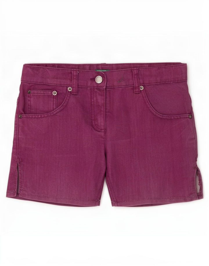 Benetton Damen Jeansshorts Medium W28 Lila