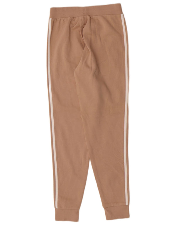 Adidas Damen Trainingshose Jogger UK 8 Small Beige Baumwolle