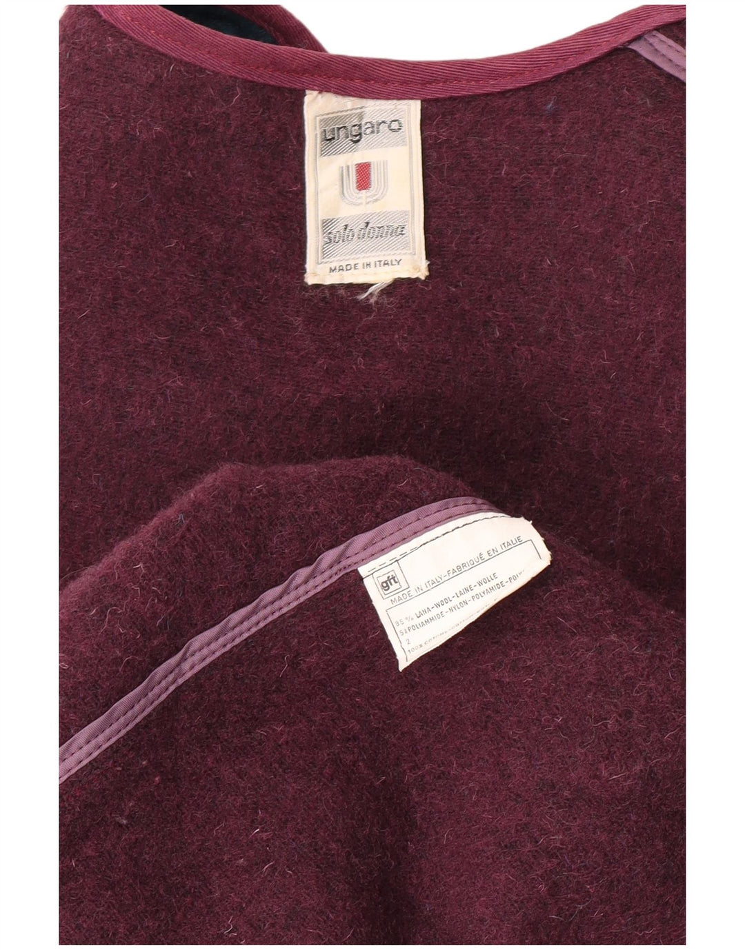 Ungaro Damen-Blazerjacke, UK 14, mitteltürkisfarbene Wolle