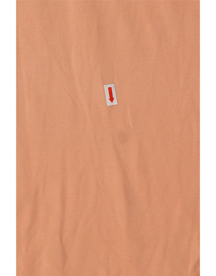 LACOSTE Herren-Poloshirt, Größe 5, große orangefarbene Baumwolle