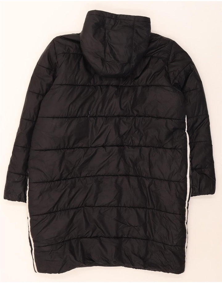 Adidas Damen Kapuzenmantel, gepolstert, UK 16/18, Größe L, Schwarz, Polyester