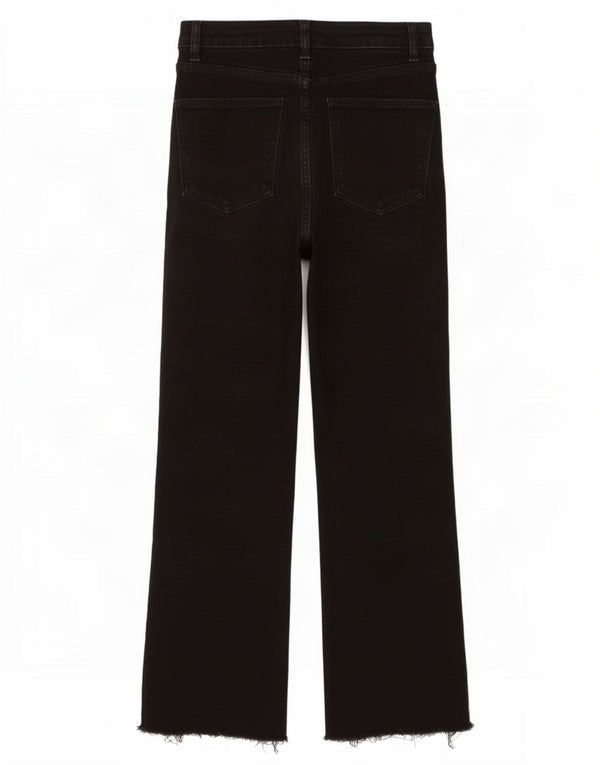 Kurze Jeans für Damen von Zara, EU 36, XS, W26, L24, Schwarz