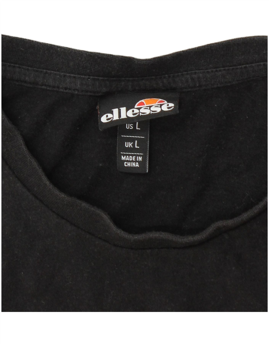 ELLESSE Herren T-Shirt mit Grafik, Größe L, Schwarz