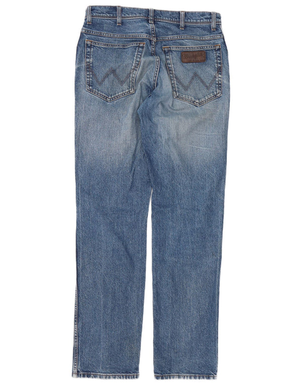 Wrangler Herren Texas Stretch Straight Jeans W32 L34 Blaue Baumwolle