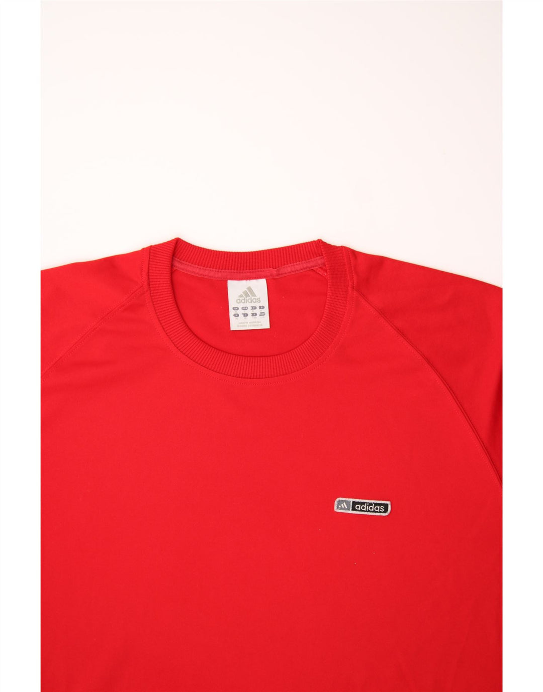 ADIDAS Mens T-Shirt Top XL Red Polyester Vintage Adidas and Second-Hand Adidas from Messina Hembry 