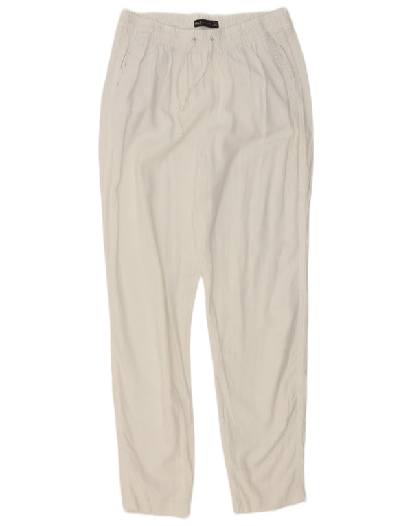 Marks & Spencer Damen Tapered Chinohose UK 14 Large W32 L31 Weiß
