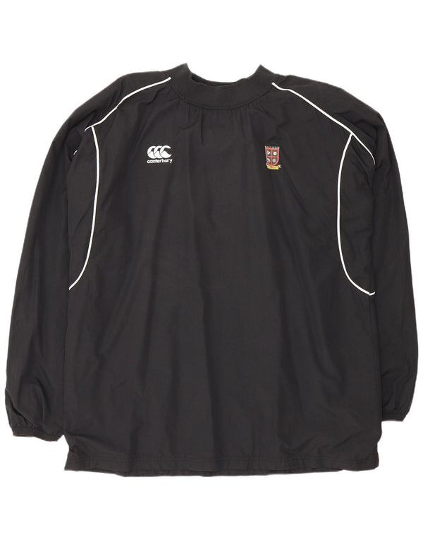Canterbury Herren-Pullover-Trainingsanzugoberteil XL aus schwarzem Nylon