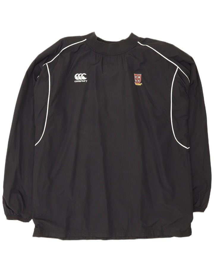Canterbury Herren-Pullover-Trainingsanzugoberteil XL aus schwarzem Nylon