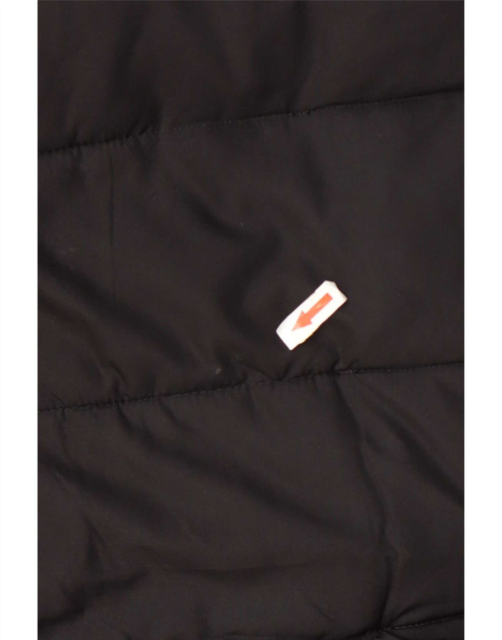 Hobbs Wattierter Damenmantel mit Kapuze, UK 12, Mittelschwarz, Polyester